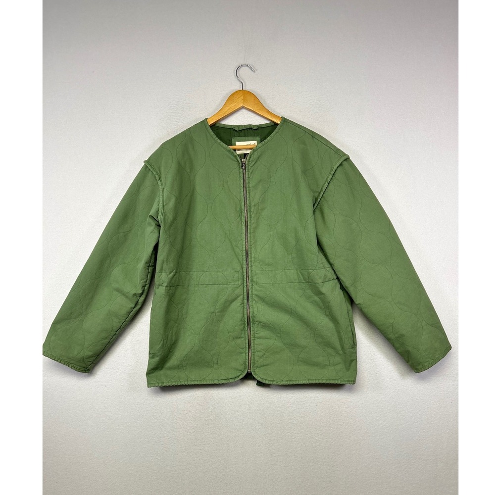 Quilted Gorpcore Universal Thread Women Med‎ Green Onion Quilt Liner Barn Jacket